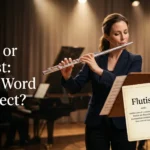 Flutist or Flautist