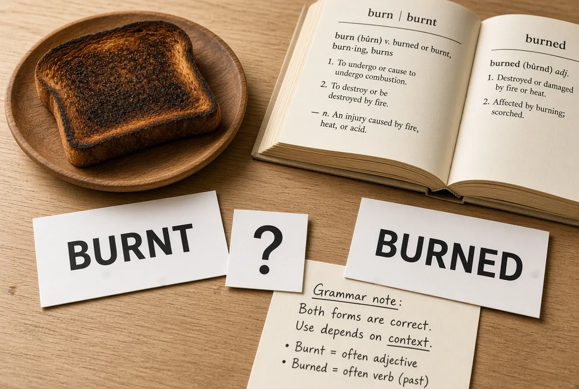 Burnt or Burned