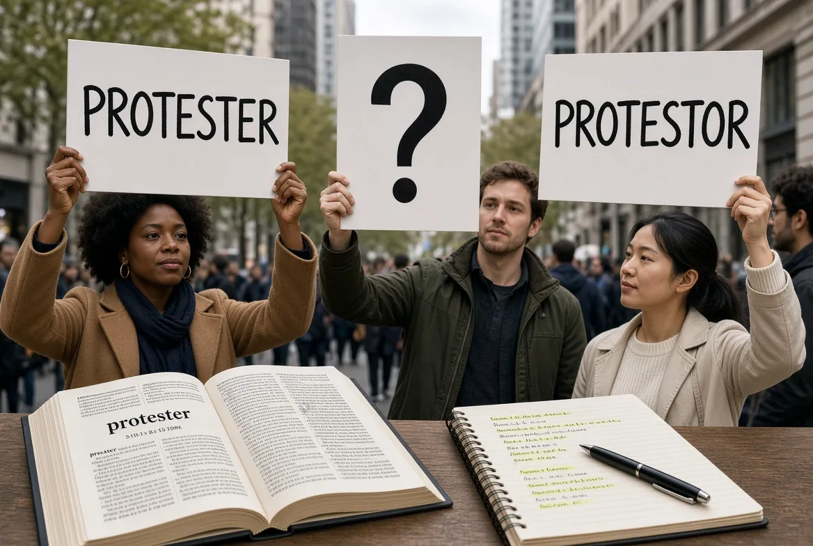 Protestor or Protester